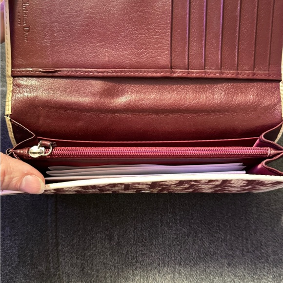 Dior Trotter red long wallet 1 - Picture 3 of 4